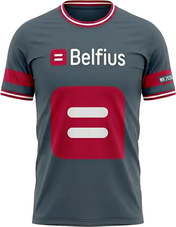 Belfius businesskantoor Heule — shirt voorkant